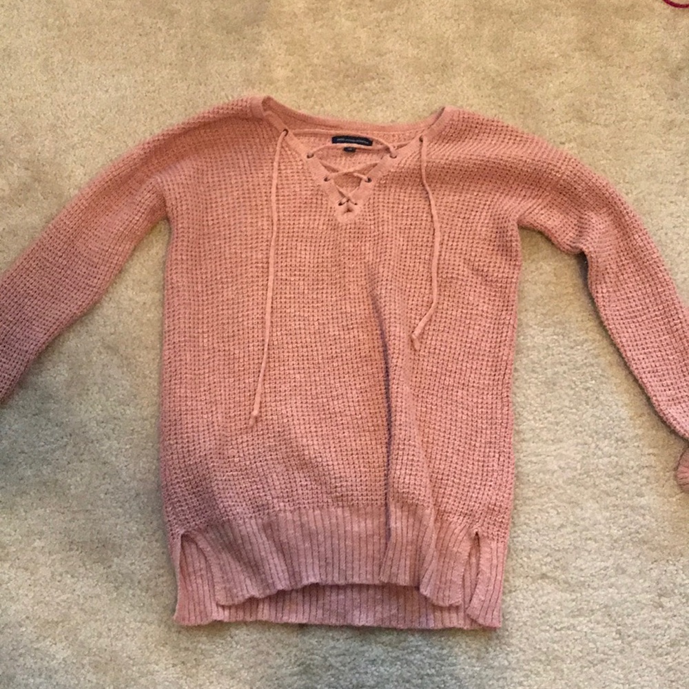 American Eagle cross front sweater